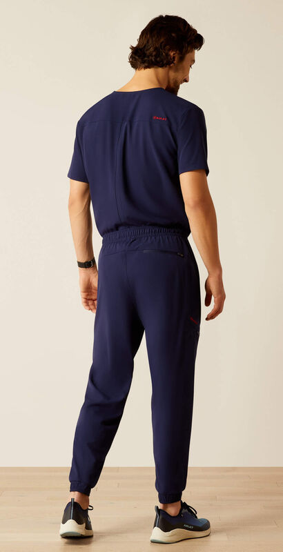 Drew Cargo Stretch Jogger Scrub Pant Back